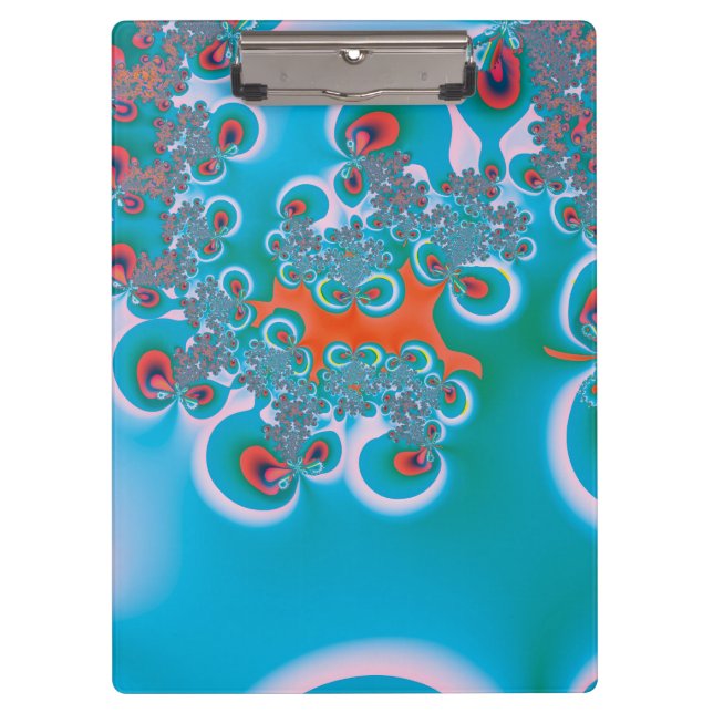 Abstract Art Spring Garden Clipboard (Front)