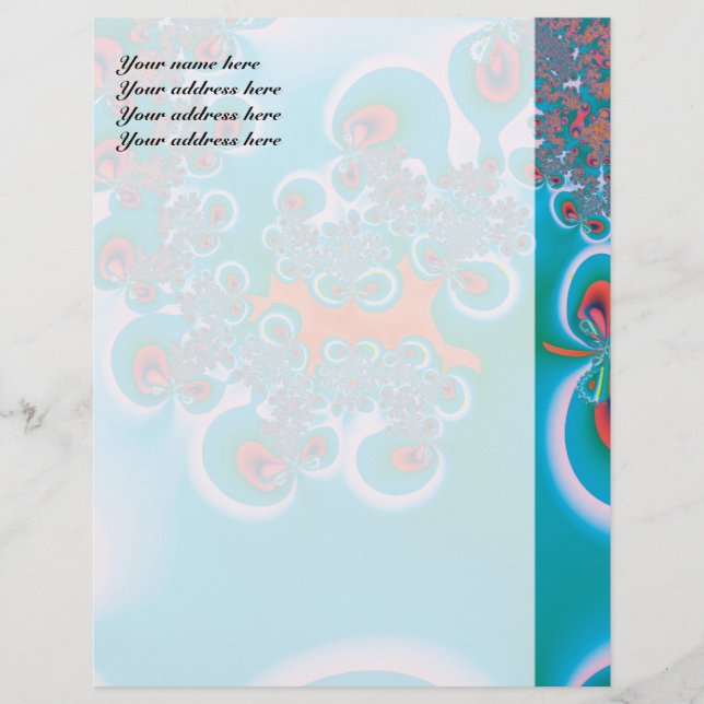 Abstract Art Spring Garden Customised Letterhead (Front)