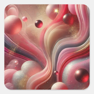 Abstract Art Square Sticker