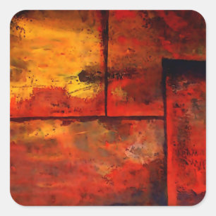 Abstract Art Square Sticker