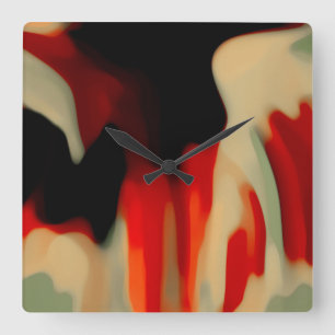 Abstract Art Square Wall Clock
