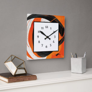 Abstract Art Square Wall Clock