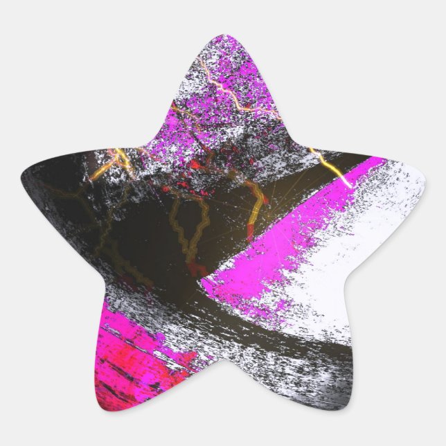 Abstract Art Star Sticker (Front)