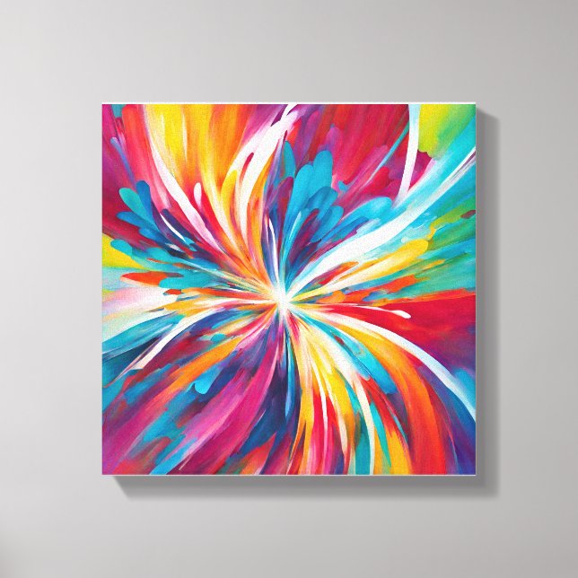 Abstract Art Stretched Canvas Print (Front)