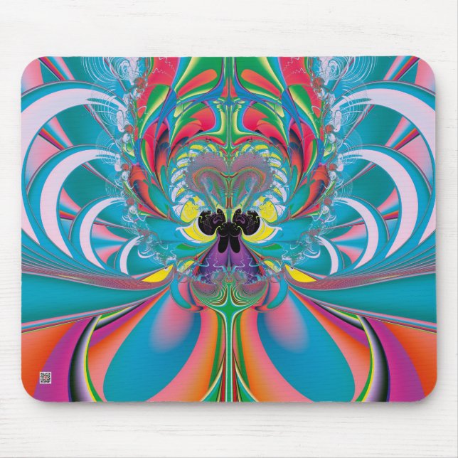 Abstract Art Summer Butterfly Mouse Mat (Front)