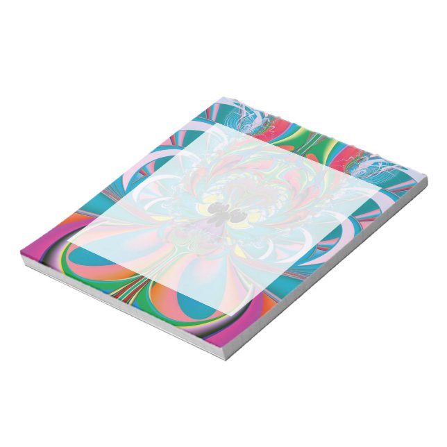 Abstract Art Summer Butterfly Notepad (Rotated)