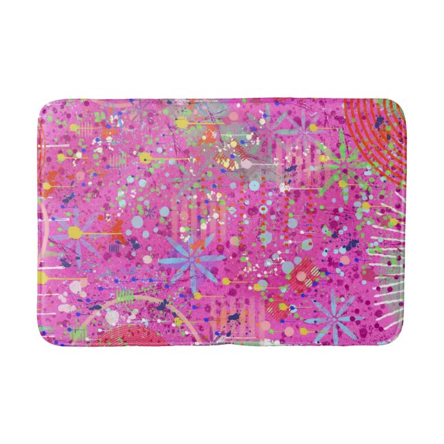 Abstract Art: Summertime Dreams Bath Mat (Front)