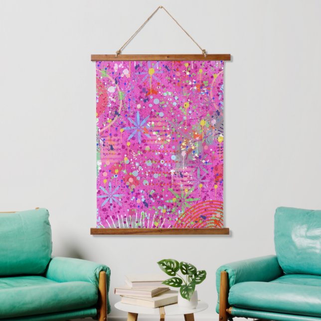 Abstract Art: Summertime Dreams Hanging Tapestry (Living Room)