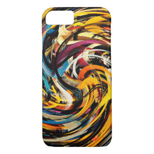 Abstract Art Swirl Colourful Paint Background #23 iPhone 8/7 Case
