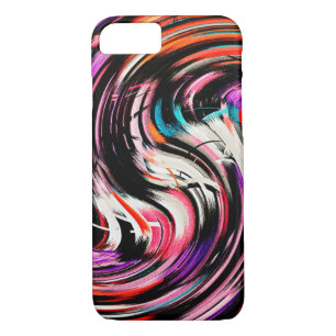 Abstract Art Swirl Colourful Paint Background #25 iPhone 8/7 Case
