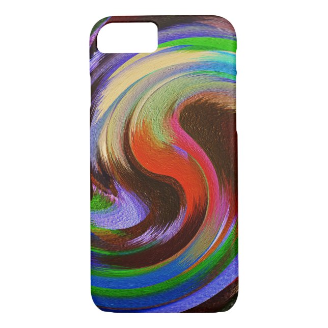 Abstract Art Swirl Colourful Paint Background #26 Case-Mate iPhone Case (Back)
