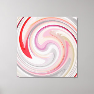 Abstract Art Swirl Colourful Paint Background #29 Canvas Print
