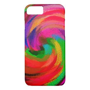 Abstract Art Swirl Colourful Paint Background #29 iPhone 8/7 Case