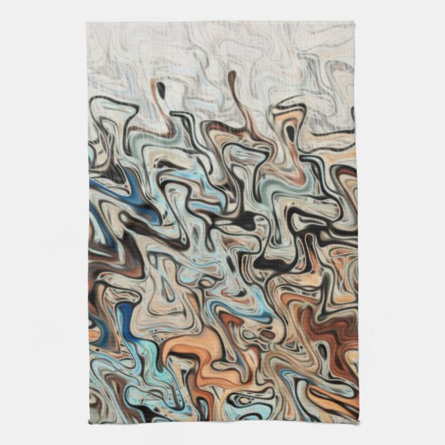 Abstract Art Tea Towel (Vertical)