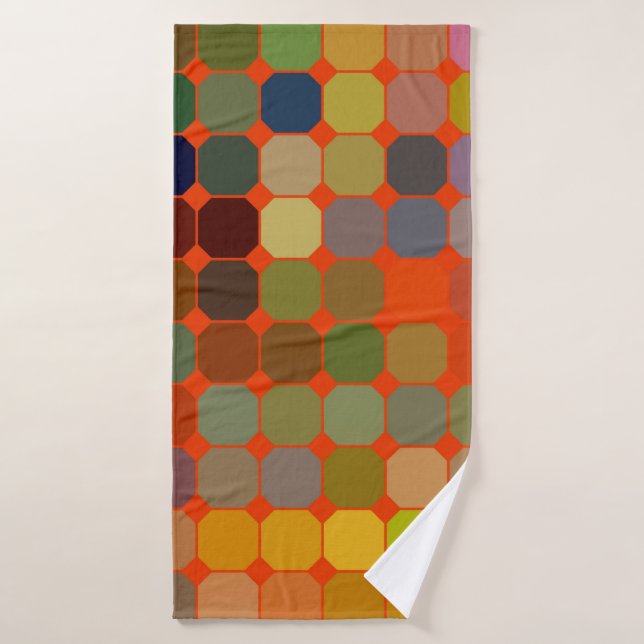 Abstract art texture. Colorful texture. Modern art Bath Towel (Bath Towel)