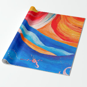 Abstract art textured background, closeup fragment wrapping paper