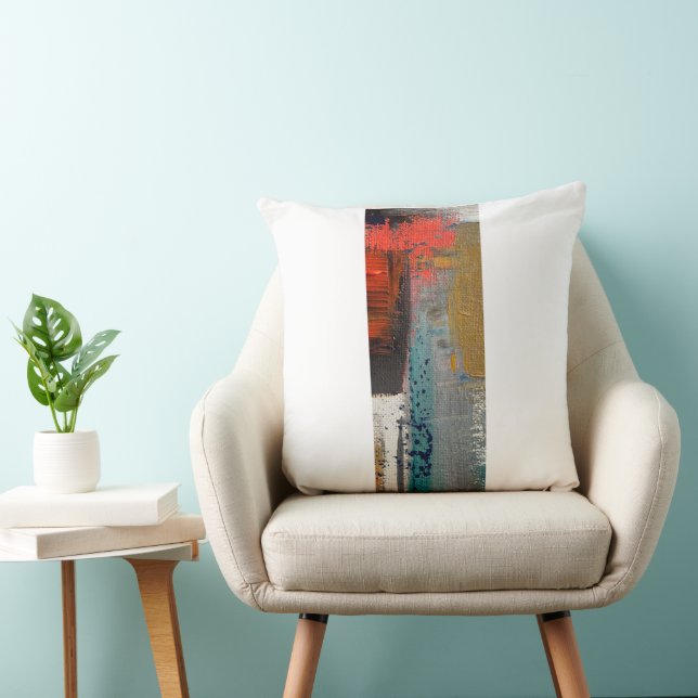Abstract Art Throw Pillow (Chair)