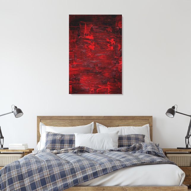 Abstract Art Thrum Canvas Print (Insitu(Bedroom))