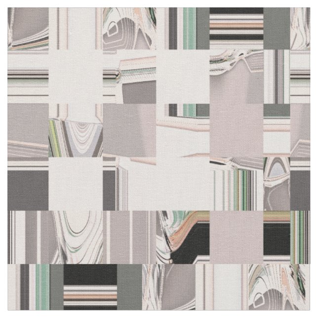 Abstract Art Tiled Fabric (Close Up)