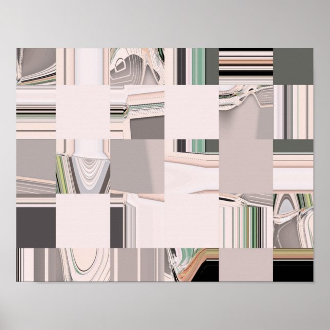 Abstract Art Tiled Poster (Front)