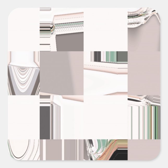 Abstract Art Tiled Square Sticker (Front)
