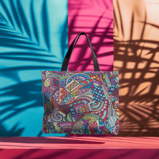 Abstract art tote bag