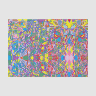 abstract art tranquil retro colors tissue paper