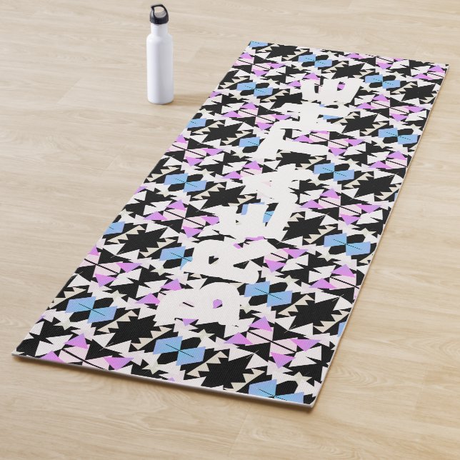 Abstract Art Triangle Pyramid Breathe Yoga Mat (In Situ)