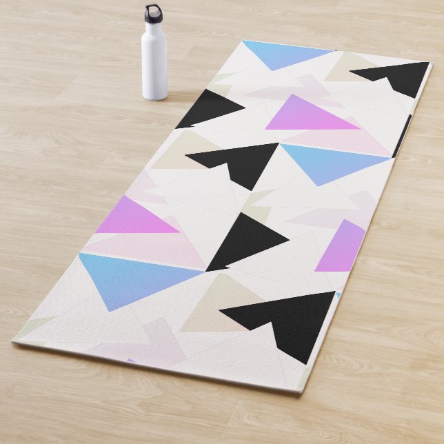 Abstract Art Triangle Pyramid Pattern Yoga Mat (In Situ)