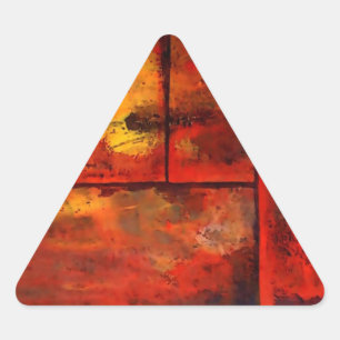 Abstract Art Triangle Sticker