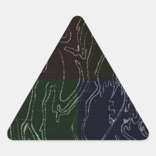 Abstract Art Triangle Sticker
