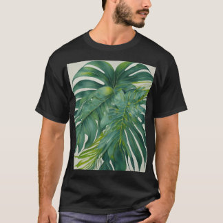 Abstract art tropical leaves background .  T-Shirt