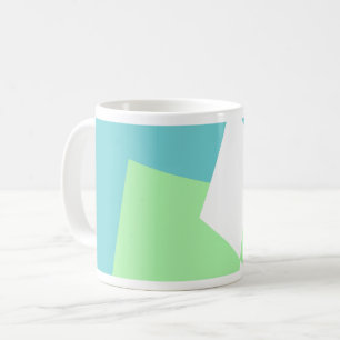 Abstract Art Turquoise Blue Green Coffee Mug