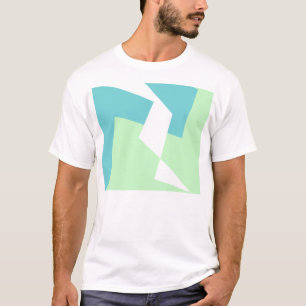 Abstract Art Turquoise Blue Green T-Shirt