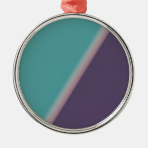 Abstract Art Turquoise Purple Metal Tree Decoration