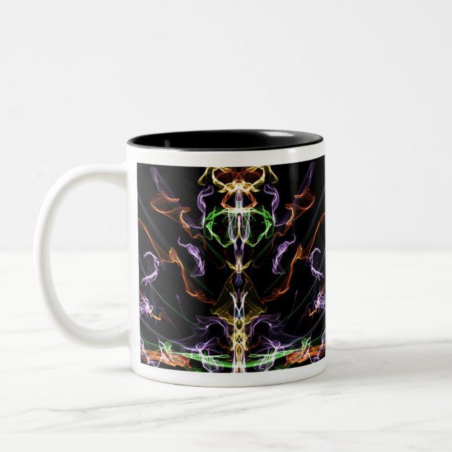Abstract Art Two-Tone Coffee Mug (Left)