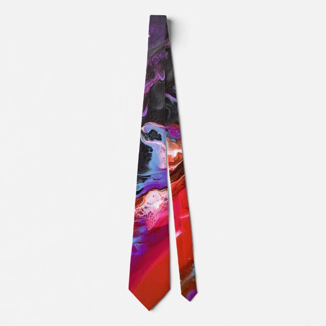 Abstract Art Unique Men's Necktie (Front)