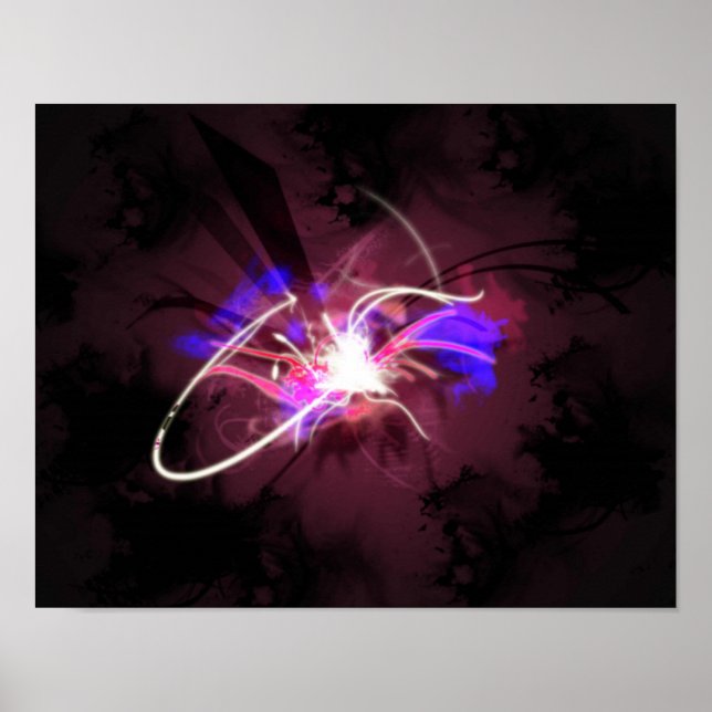Abstract Art Universe, Exploding, Big Bang Poster (Front)