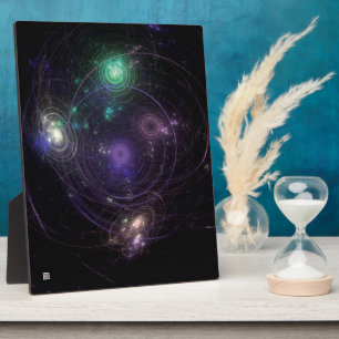 Abstract Art Universe Plaque