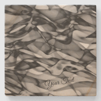 Abstract Art w Optional Personalized Text Stone Coaster