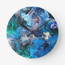 Abstract art wall clock