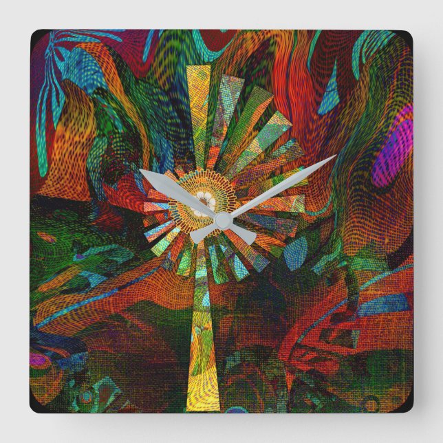 Abstract Art Wall Clock (Front)