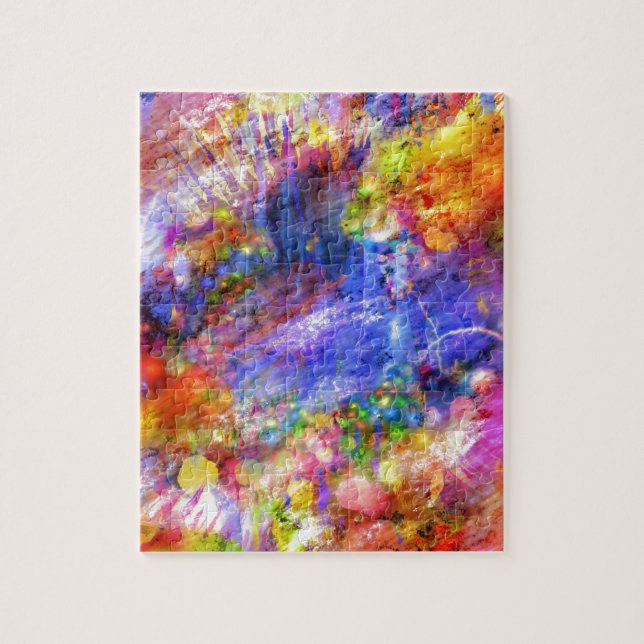 Abstract Art Watercolour Splash Design Jigsaw Puzzle (Vertical)