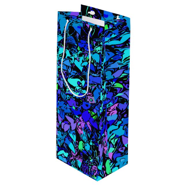 Abstract Art Wine Gift Bag (Front Angled)