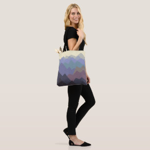 Abstract Art Winter Mountains  Tote Bag