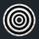 Abstract Art with Circles in Black & White Dartboard<br><div class="desc">Abstract art with circle geometric shapes in black and white.</div>