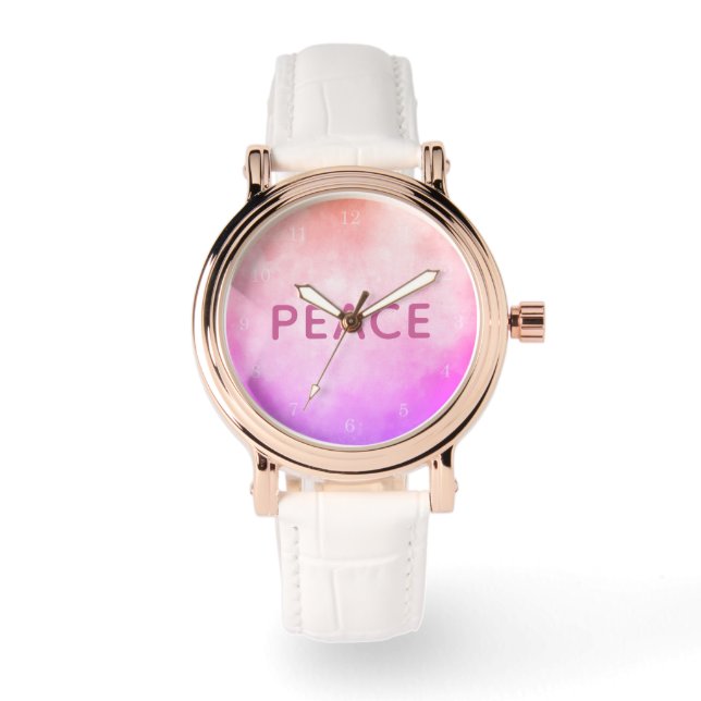 Abstract Art with PEACE Watch (Front)