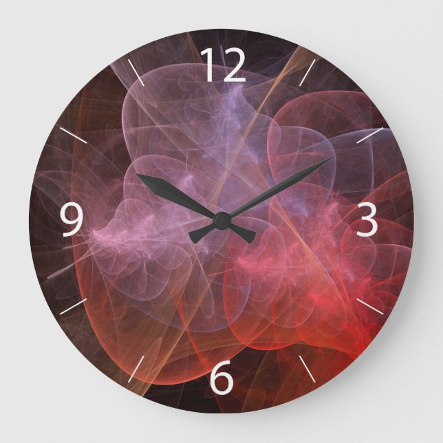 Abstract Art Wonderful Galaxy Large Clock (Front)