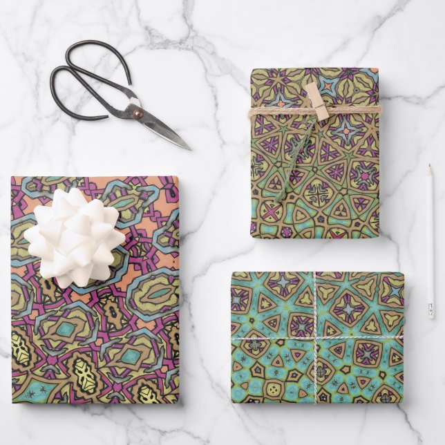Abstract Art Wrapping Paper Sheet (Front)