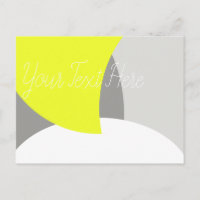 Abstract Art Yellow Grey White